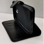 Black Book Case Flip with Strap For Nokia 1 TA-1047 Slim Fit Look